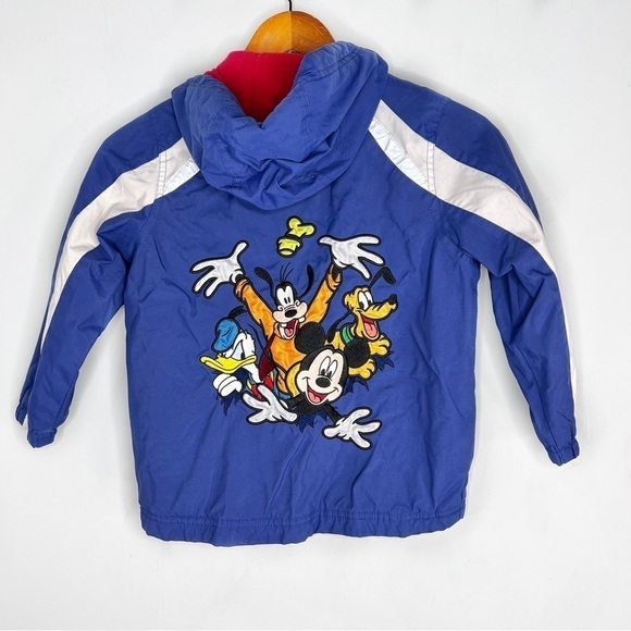 Vintage Walt Disney World Disneyland Embroidered Blue Jacket Youth S - Picture 1 of 6